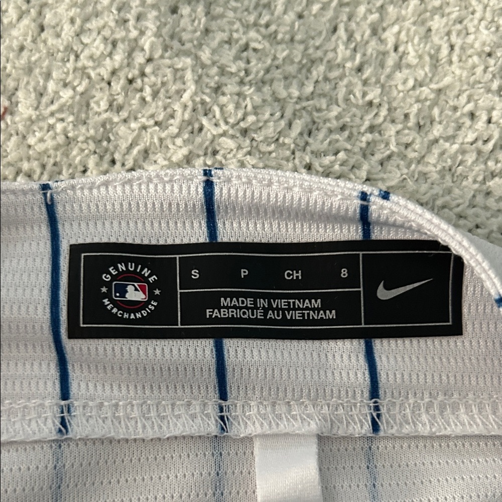 Nike White and Blue Striped Mets Jersey - Picture 2 of 4